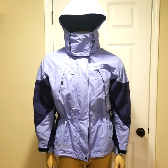 COLUMBIA Waterproof womens jacket Titanium OmniTech Interchange size M with hood